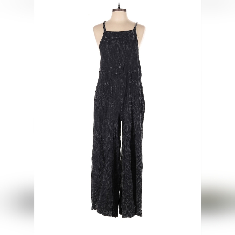 Easel Charcoal Jumpsuit with Pockets - Picture 3 of 7
